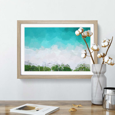 Kailua-Kona in Hawaii in Abstract - Framed Print