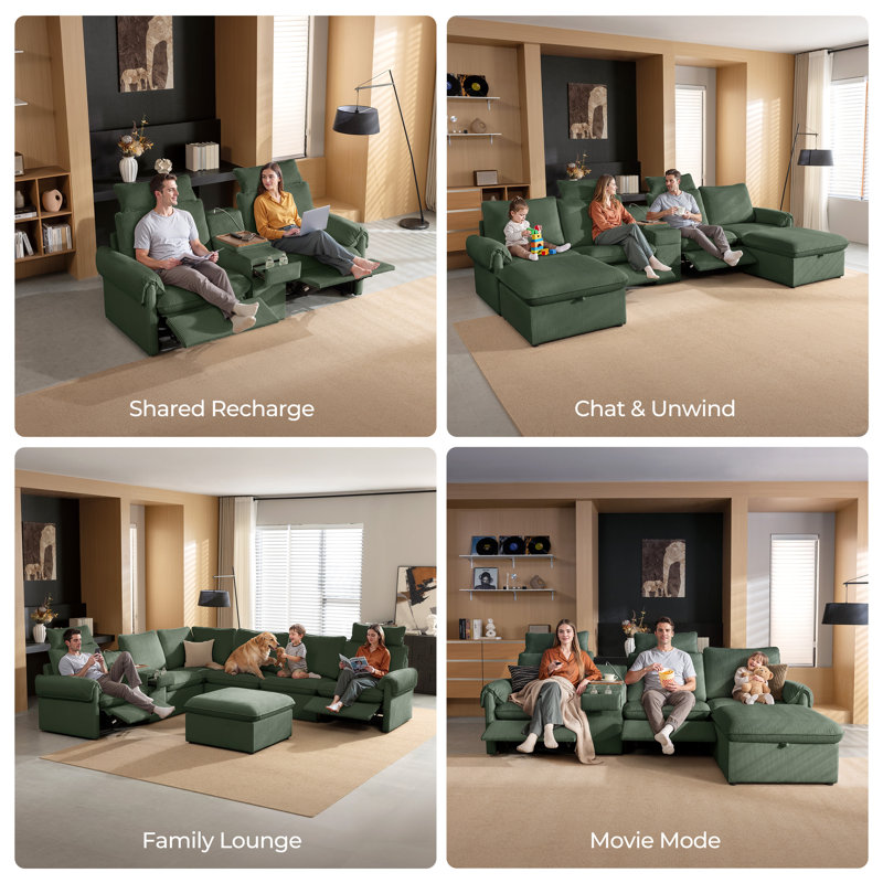 Siège de coin modulaire moderne, module d'angle à 90 degrés pour canapé modulaire en L, tissu velours côtelé, vert, Green