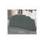 Annalei Regal Velvet Upholstered Bed Frame - Shaped Headboard, Chrome Feet-1288555759-1288555736