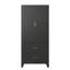 71? White Metal Wardrobe Cabinet With Drawers-1109683178