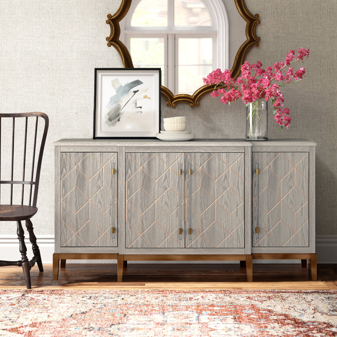 Perrine 68'' Sideboard Corrigan Studio® Color: Light Graphite Gray