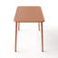 Table de salle à manger d'extérieur avec surface imperméable, structure renforcée et conception compacte polyvalente pour une utilisation intérieure et extérieure.