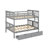 Full Over Full Bunk Bed With Drawers And Ladder-2043193389