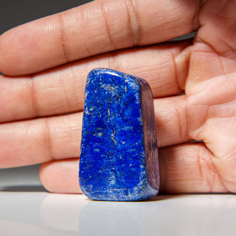 Polished Lapis Lazuli Palm Stone (0.15 Ibs)
