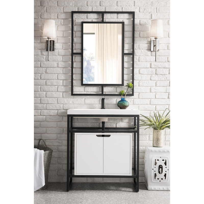 Boston 31.5'' W Single Vanity, Matte Black