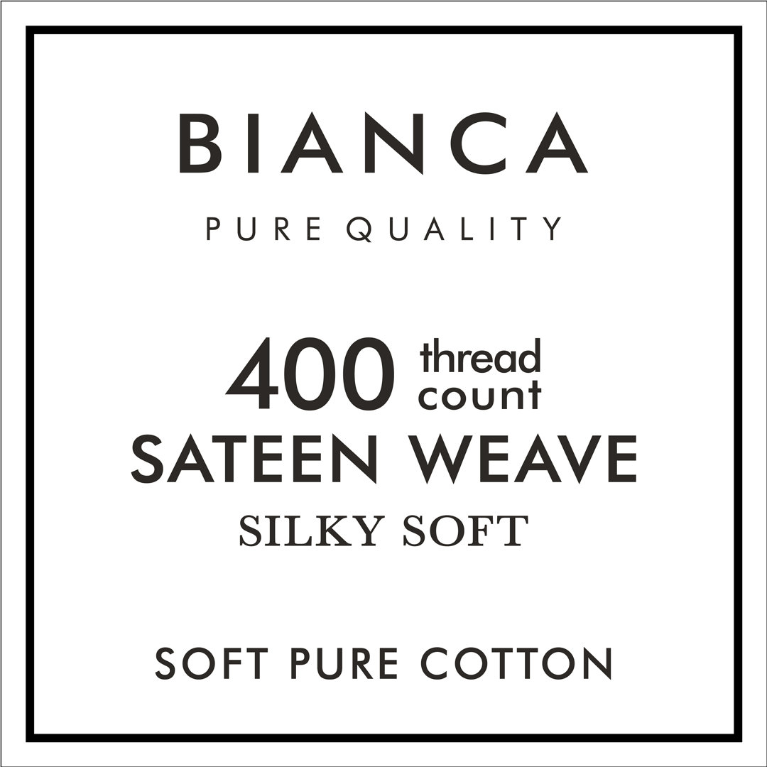 400 Thread Count 100% Cotton Sateen Fitted Sheet