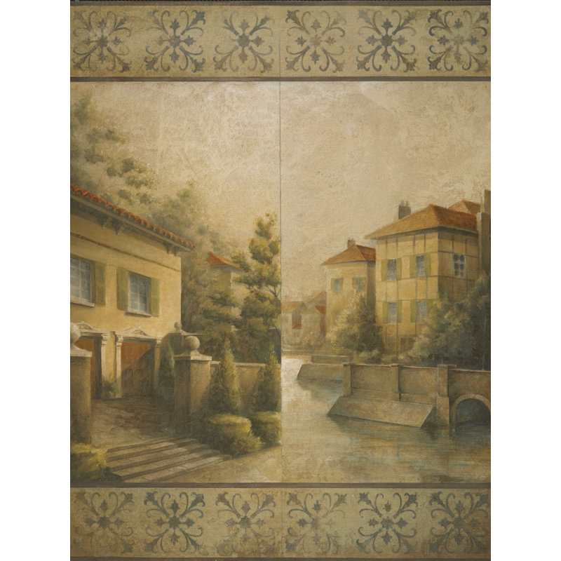 Maisons de campagne - reproduction sur toile tendue, H 16 po x l 12 po