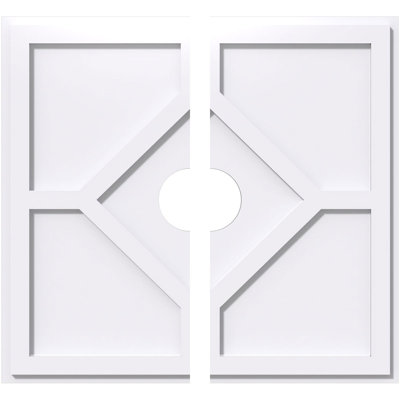 Médaillon de plafond contemporain en PVC de qualité architecturale Embry