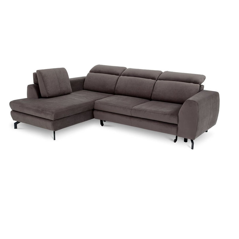 Dylon 5 Seater Sofa Bed, Grey, Left Hand Facing