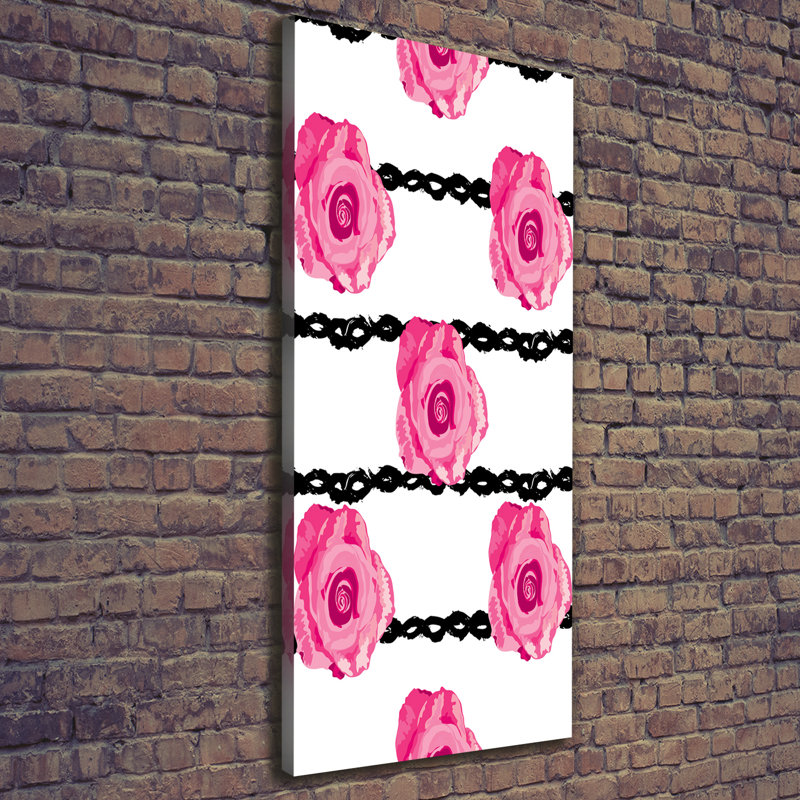 Roses 1 Piece Wrapped Canvas Wall Art