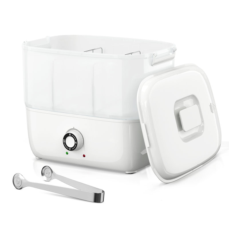Spa Freestanding Towel Warmer Cabinet Auto Off Timer Foldable for Barber Manicures Massage, White