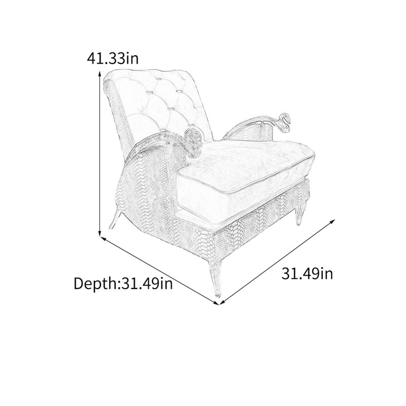 Chaise de loisir moderne et luxueuse