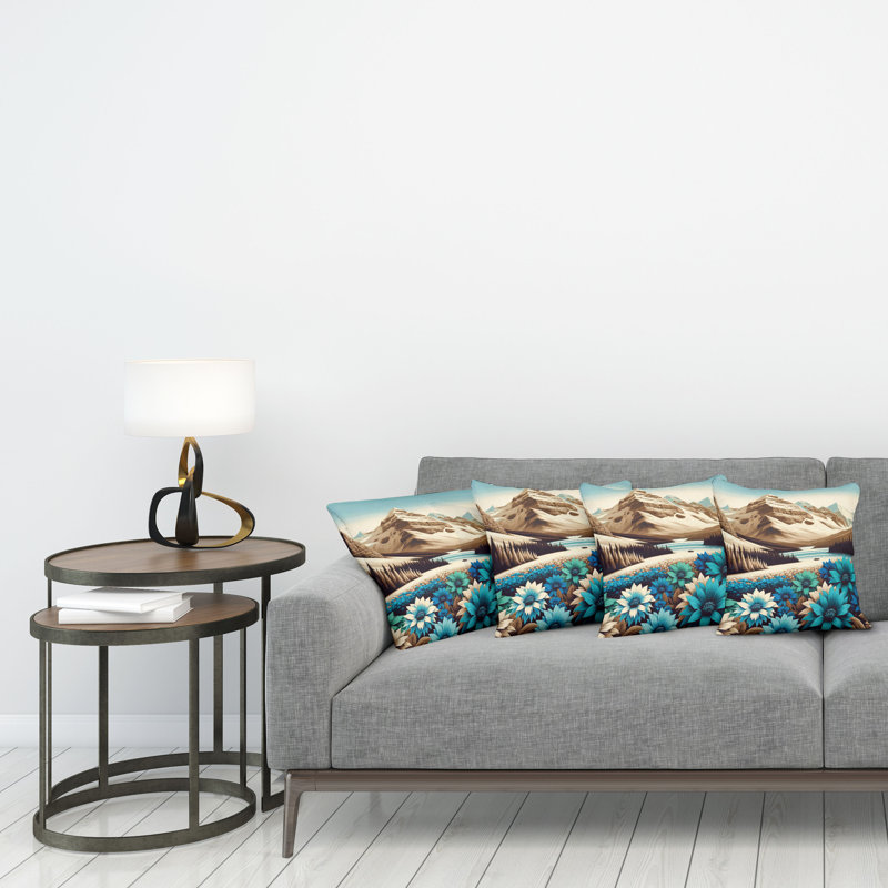 Fabric Reversible Throw Pillow, 24"H x 24"W