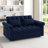 Loveseats Sofa Bed With Pull-Out Bed,Adjsutable Back