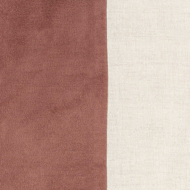 Dark Brown and Ivory Striped Square Cotton Blend Throw Pillow