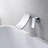  Sumerain Modern Waterfall Bathtub Faucet, Wall-Mount Single Handle Bathtub Faucet with Adjustable Spout, Chrome
