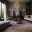 Tapis noir soyeux et moelleux-1048530683