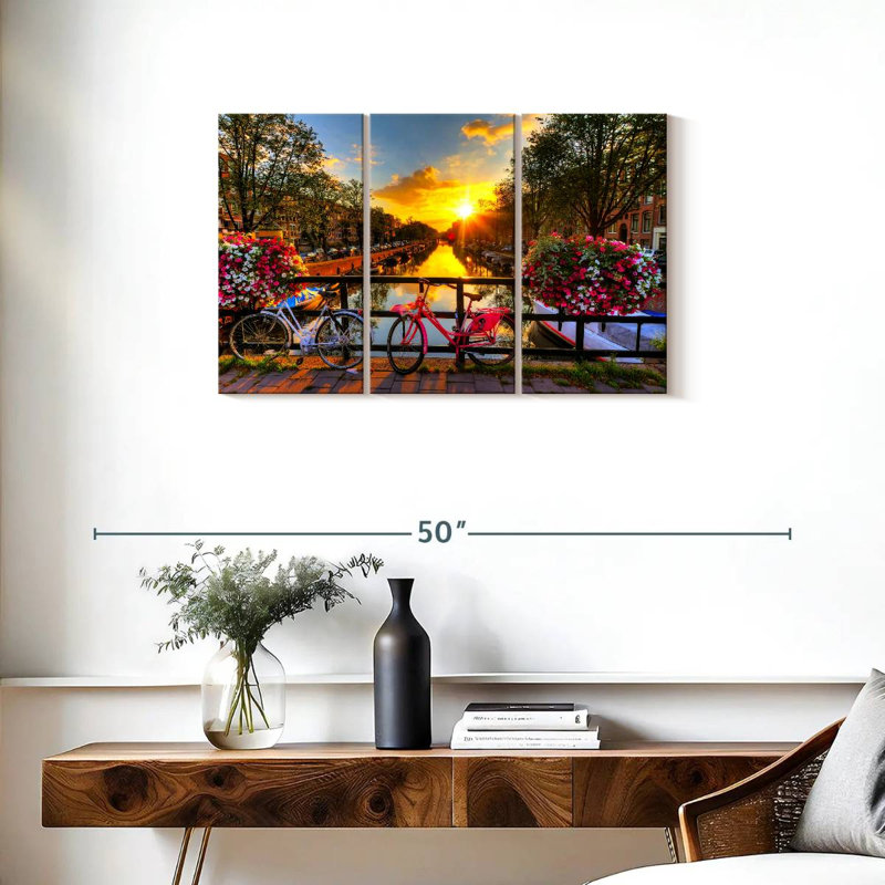 Kavia Morning In Amsterdam, 20" H x 33" W