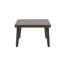 Table basse de patio Geny, aluminium brun, plateau rectangulaire de 49 po