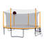 Trampoline 16 pi avec pompe à panier de basketball et échelle avec but de soccer - orange-119337552