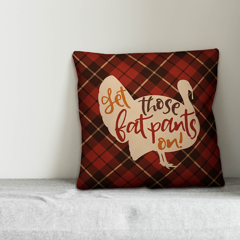 Plaid Reversible Throw Pillow