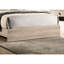 Lit pour grand lit, tête de lit en tissu crème, gris, bois d'hévéa crème moderne, structure en bois-915603673-915603675