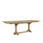 Table tréteau extensible Cashew, hauteur de comptoir, placage, motif de parquet géométrique, idéale pour les réceptions, bois massif, 91 cm de hauteur, 112 cm de largeur, 290 cm de profondeur, 104 kg. Table Cashew, 213 cm - Extensible, parquet.