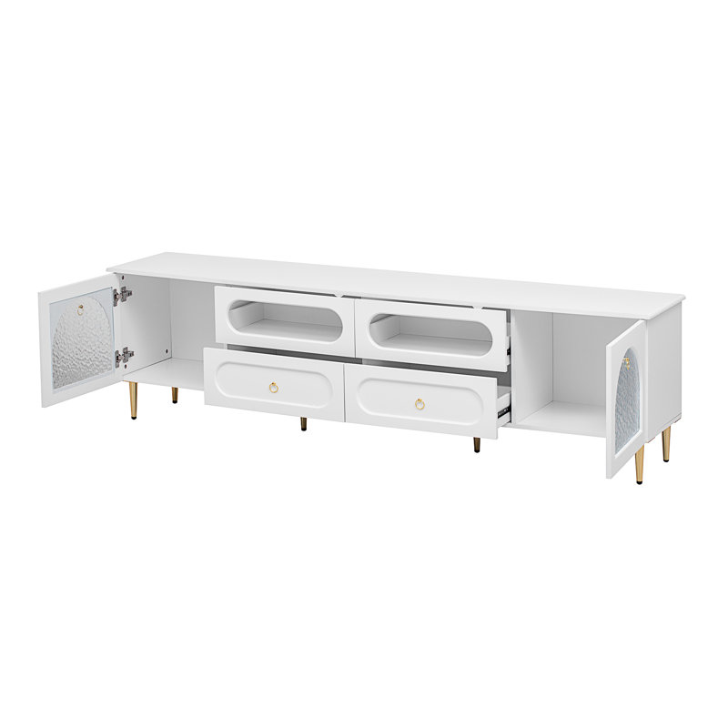 Meuble télé 78,8 po VIBE HAUS, Blanc