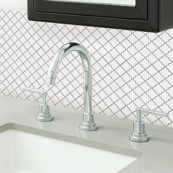 25.4cm W x 25.4cm L Vinyl Peel and Stick Mosaic Tile