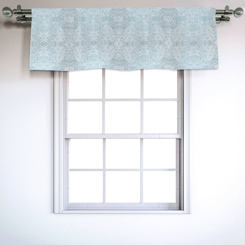 Sateen Ruffled Window Valance