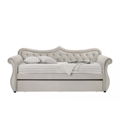 Velvet Daybed W/Trundle,Twin Size