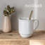 over&back Rimmed 16oz Semi-Matte Hand-Finished Stoneware Mugs, Set of 4-99312929