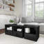 Table d'appoint empilable avec tiroir, noir-1740237512