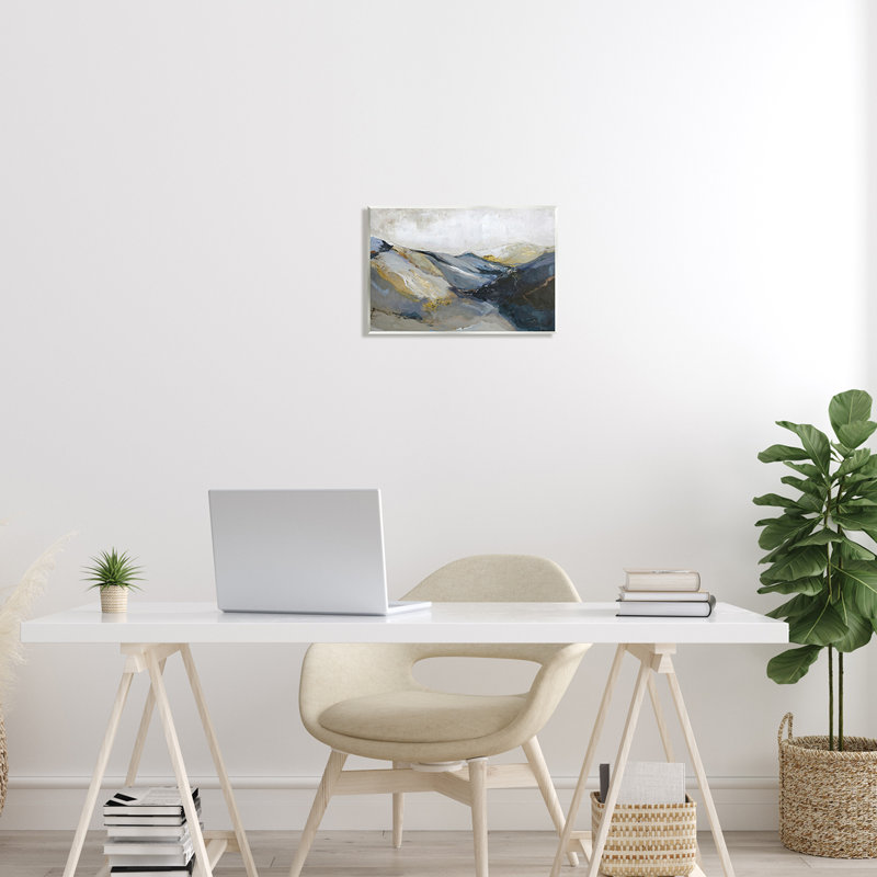 «Abstract Mountain Peaks Landscape», art mural par Design Fabrikken, H 10 po x l 15 po x P 0,5 po