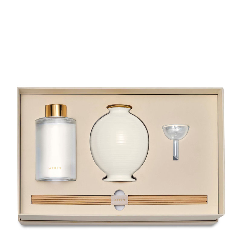 Siena L'Ansecoy Orange Blossom Diffuser Set, Cream, Plant / Floral/Woodsy/Citrus
