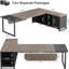 Grand bureau de direction en L Laphonso-1955221217