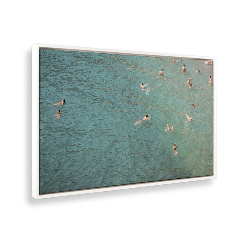 Impression sur toile rafraîchissante, H 12,75 po x l 18,75 po x P 1,75 po, Cadre flottant blanc opaque, 1