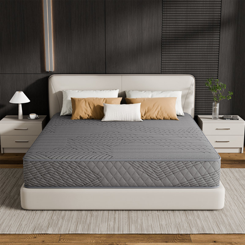 🛏️ Alwyn Home 8"/10"/12"/14" Anti-Static Hybrid Mattress | ☁️ Plush Wave Cotton & 🧽 Soft Sponge Top, Independent Pocket Spring, Certipur-Us, Oeko-Tex & SGS Certified