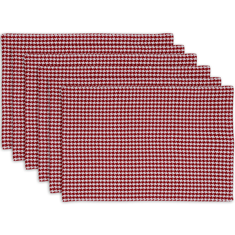 Cotton Houndstooth Rectangle Placemat
