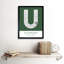 Ulaanbaatar City Map Ulaanbaatar Green - Single Picture Frame Typography