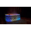 Spa gonflable noir Relxtime élégant avec lumières DEL à changement de couleur, chauffage de 104 po et 130 jets d'air de 73 po x 73 po x 26 po-120541469