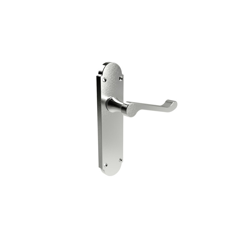 Epsom Springfield Door Handle, Satin Chrome