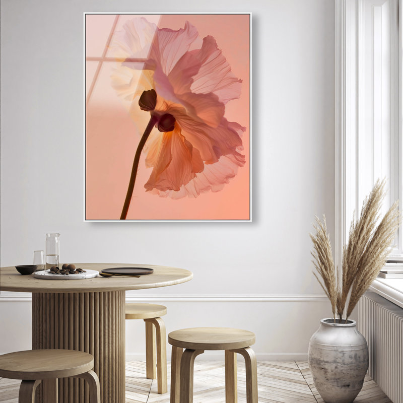 Amber Radiance III High-Gloss Frameless Acrylic Glass Wall Art Floral & Botanical Print by Oliver Gal, Ready to Hang, 16 x 20