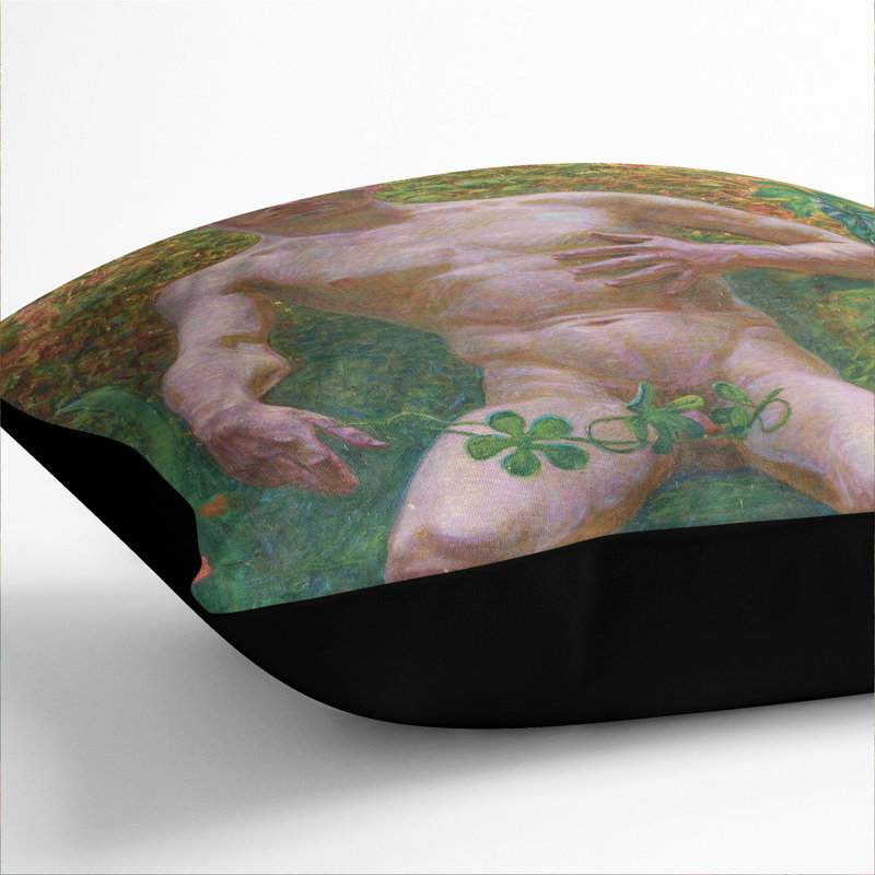 Square Cushion, Black, 40cm H x 40cm W x 15cm D