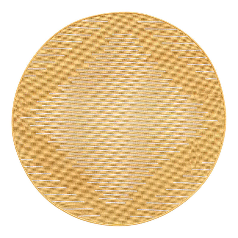 Moroccan Indoor / Outdoor Rug, Round 4'