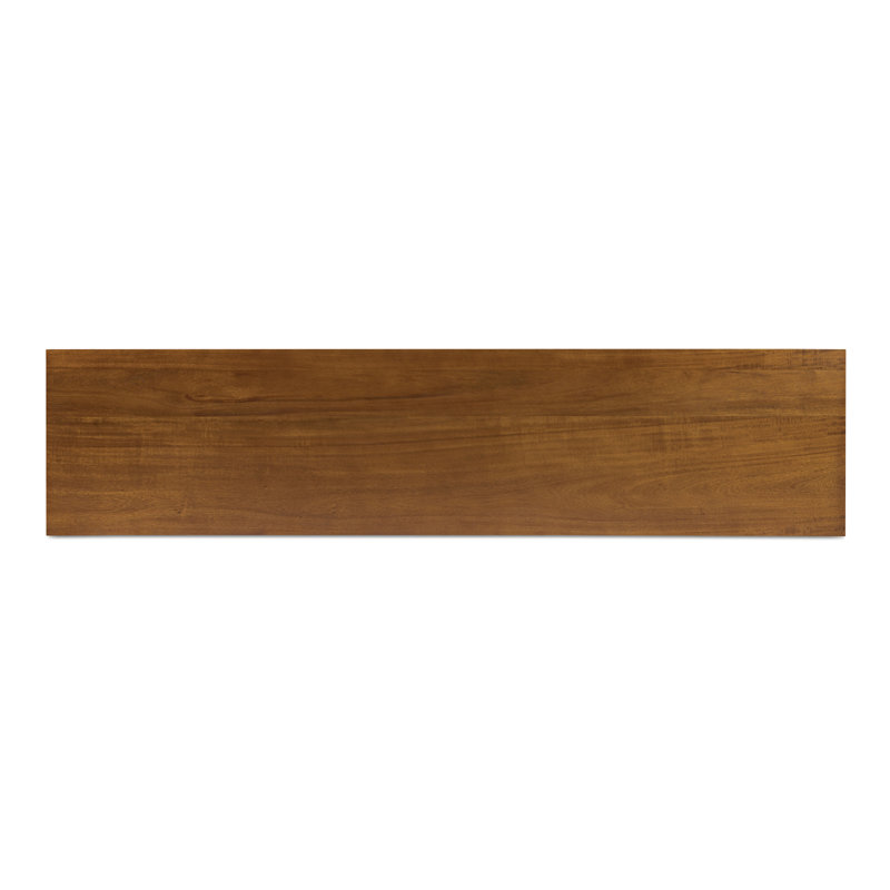 Emelio 74'' Brown Wooden Sideboard with Black Legs