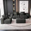 Canapé modulaire surdimensionné moderne avec coussins moelleux et combinaison de bricolage, aucun assemblage requis-118085149