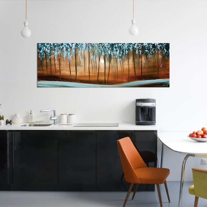 «Rainforest», reproduction sur toile, H 16 po x l 48 po x P 1,5 po, Toile tendue