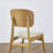 Solid Wood Dining Chair with Upholstered Seat-117435492