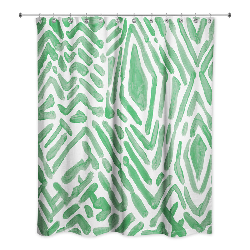 Rideau de douche Romesh, Vert
